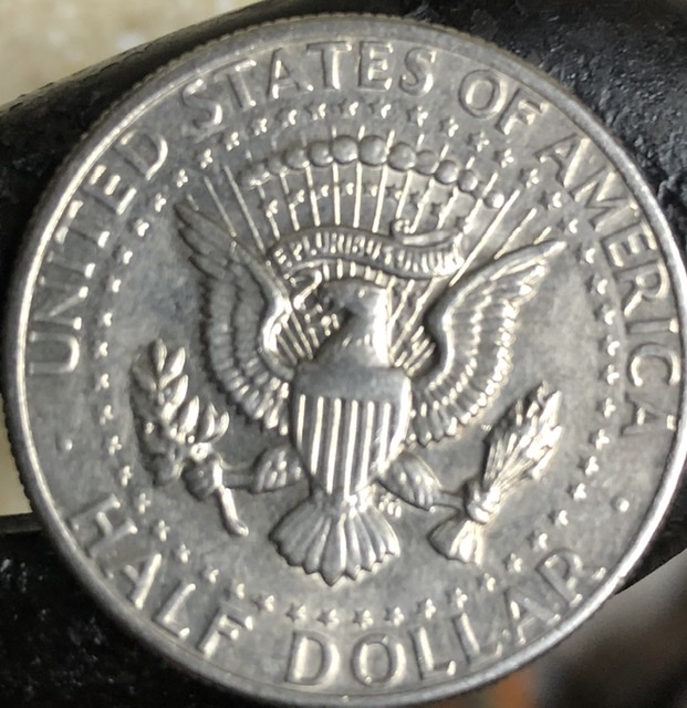 1971-D-Kennedy-Half.-Poss.-DDR-Or-Double-Strike?-At-Wing-And-Lettering